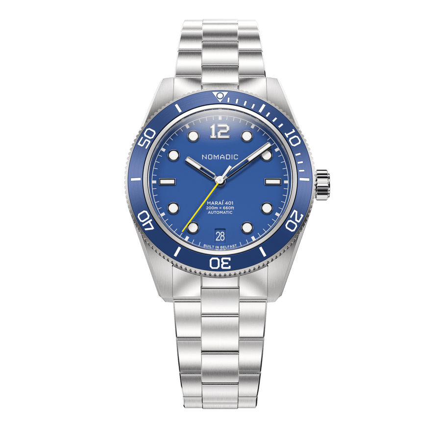 Deep Ocean Blue - Maraí 401 Compact - 36mm Dive Watch (2026 Edition)