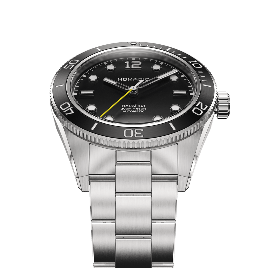Pitch Black - Maraí 401 Compact - 36mm Dive Watch (2026 Edition)