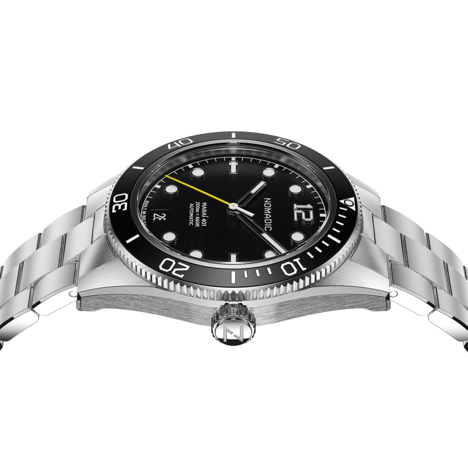 Pitch Black - Maraí 401 Compact - 36mm Dive Watch (2026 Edition)