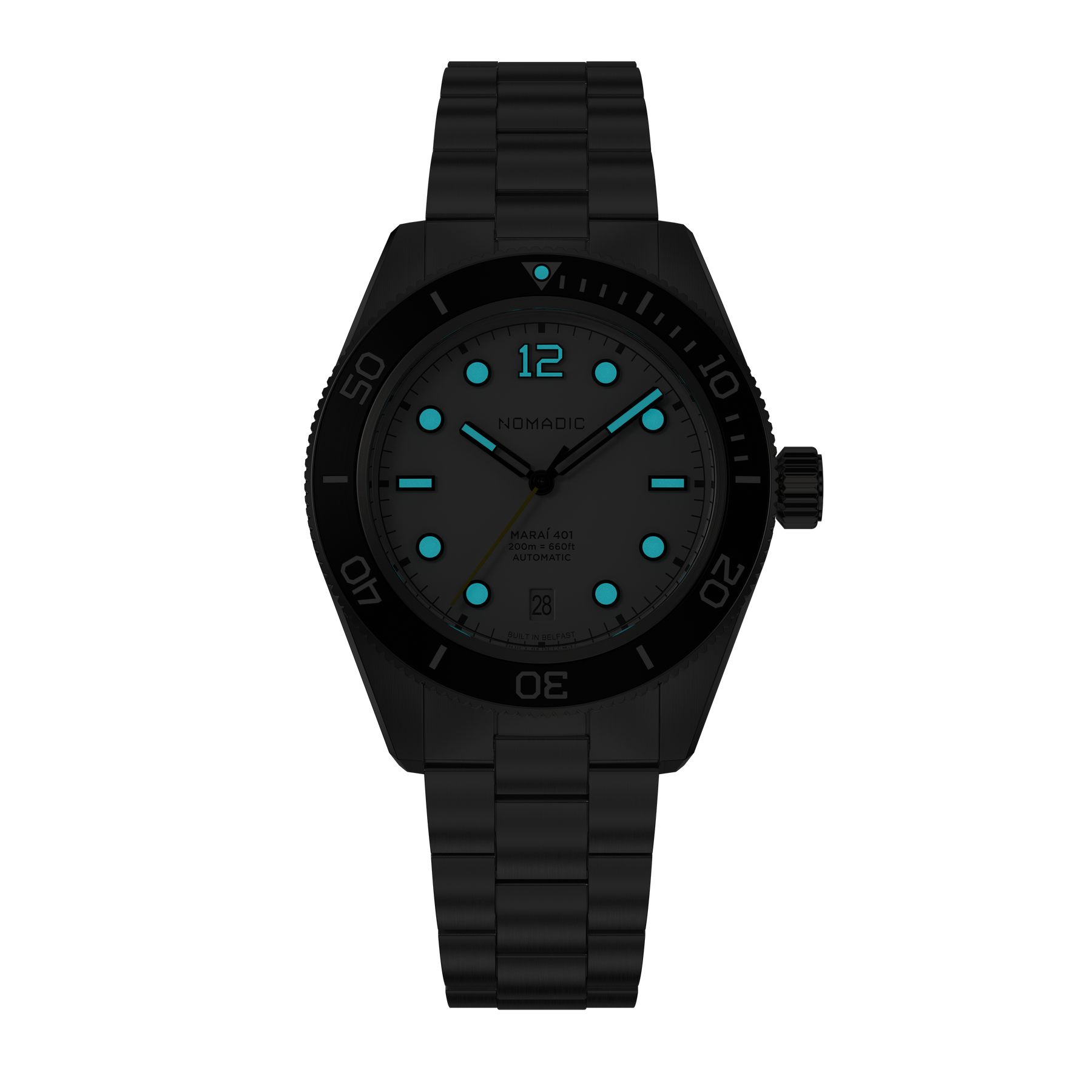Navigator White - Maraí 401 - 40mm Dive Watch (2026 Edition)