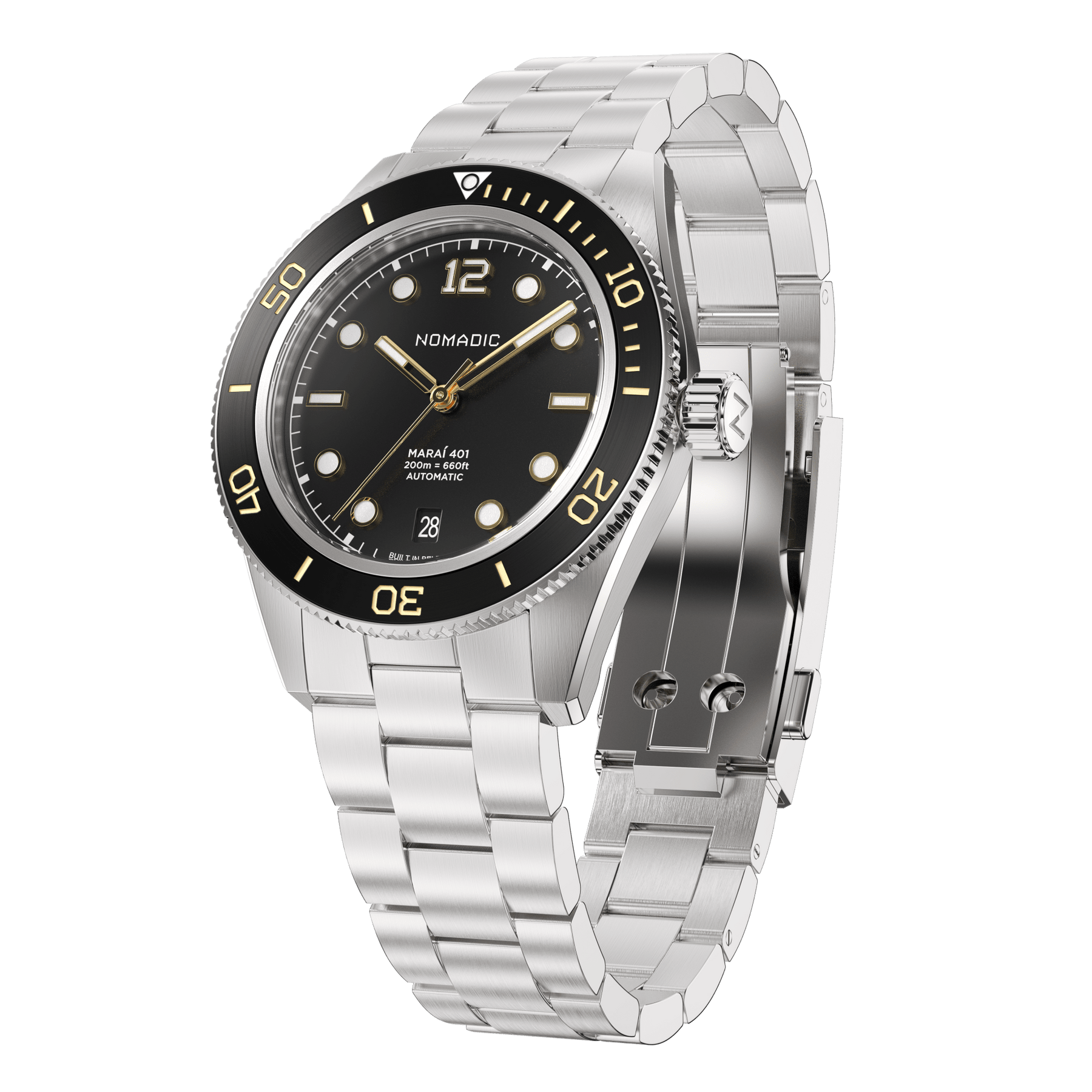 Classic Black and Gold - Maraí 401 - 40mm Dive Watch (2026 Edition)