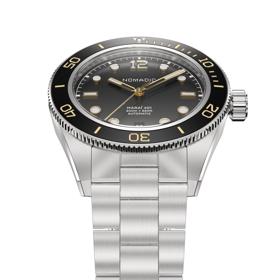 Classic Black and Gold - Maraí 401 - 40mm Dive Watch (2026 Edition)