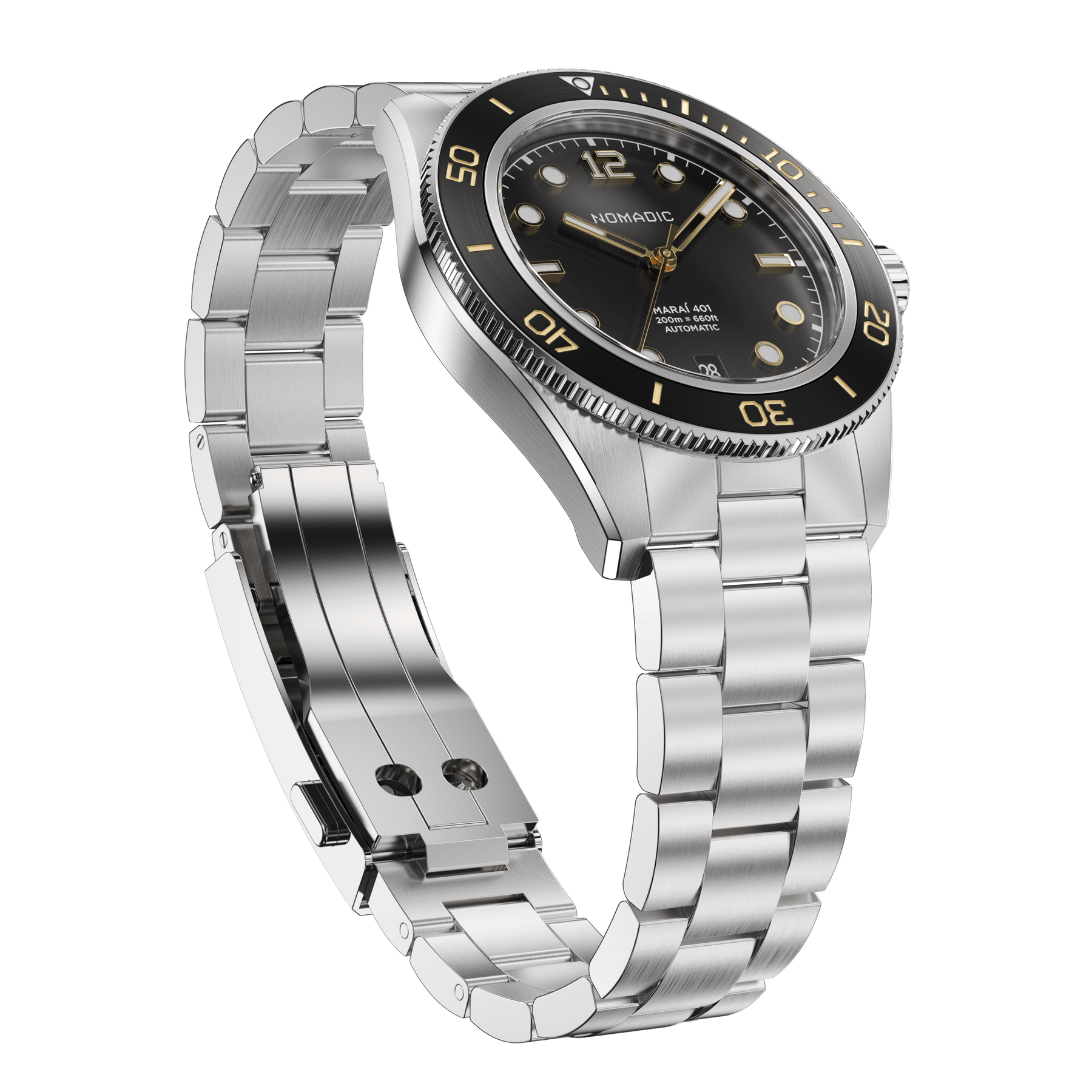 Classic Black and Gold - Maraí 401 - 40mm Dive Watch (2026 Edition)