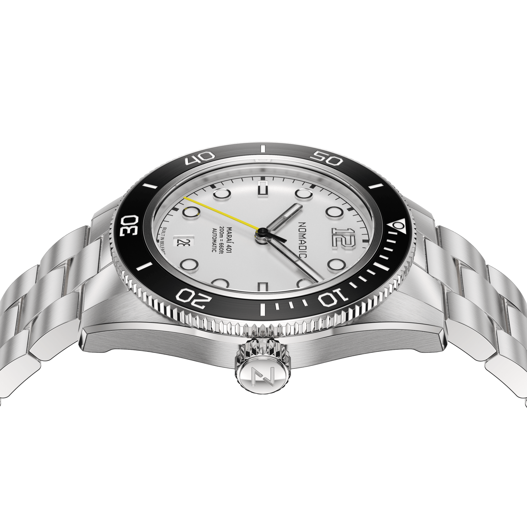 Navigator White - Maraí 401 - 40mm Dive Watch (2026 Edition)