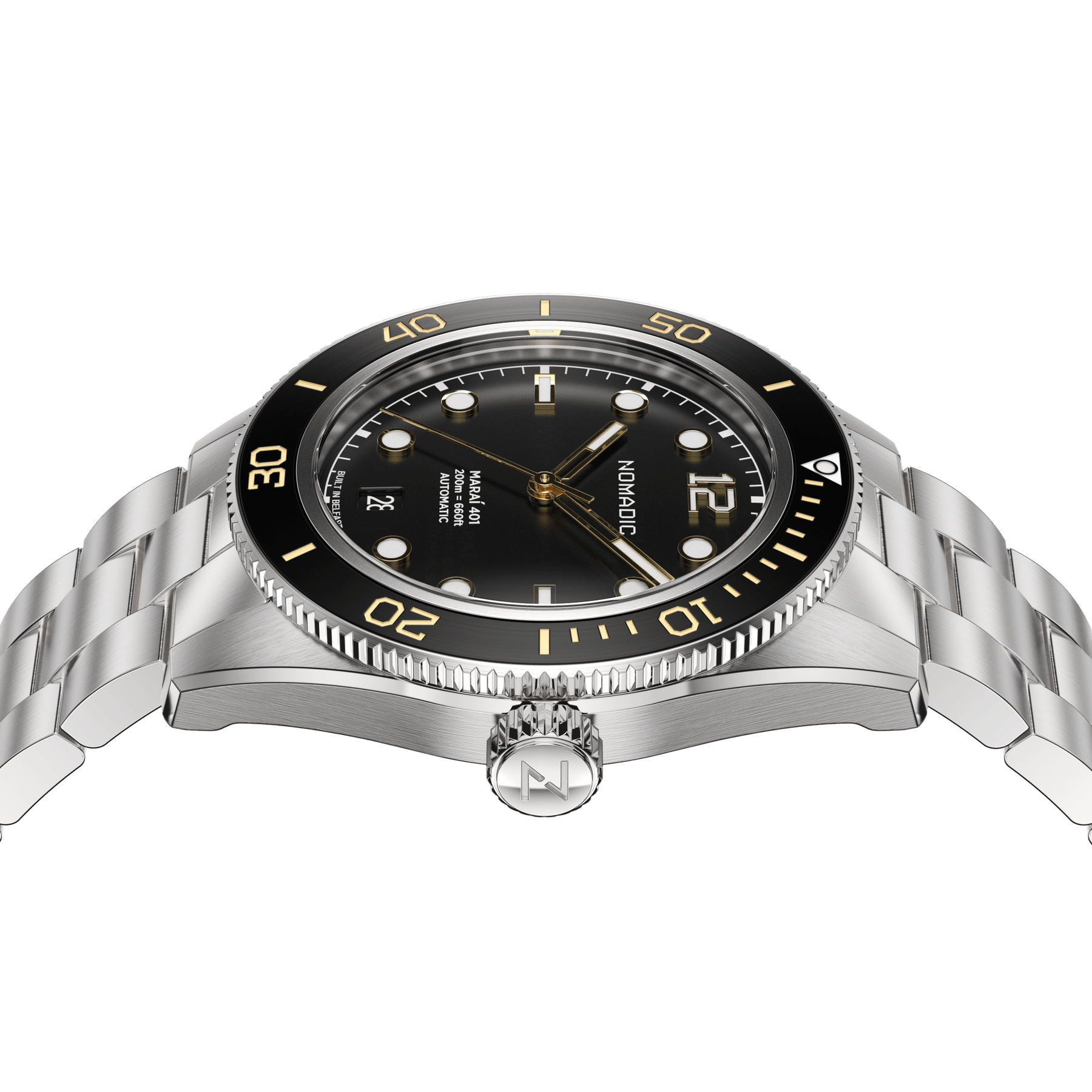 Classic Black and Gold - Maraí 401 - 40mm Dive Watch (2026 Edition)