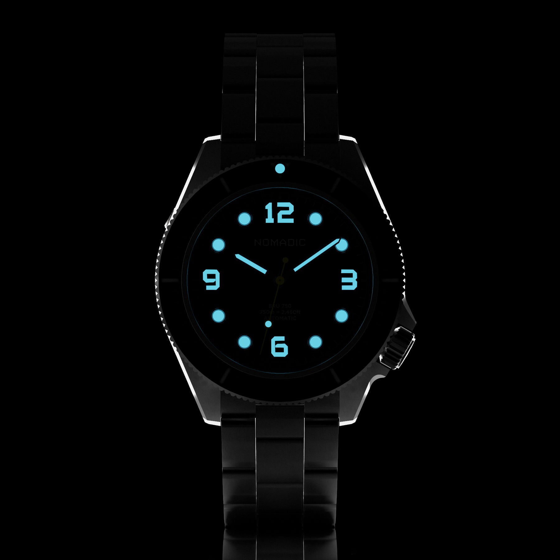 Brú 750 - 42mm Ti5 Deep Dive - Pitch Black