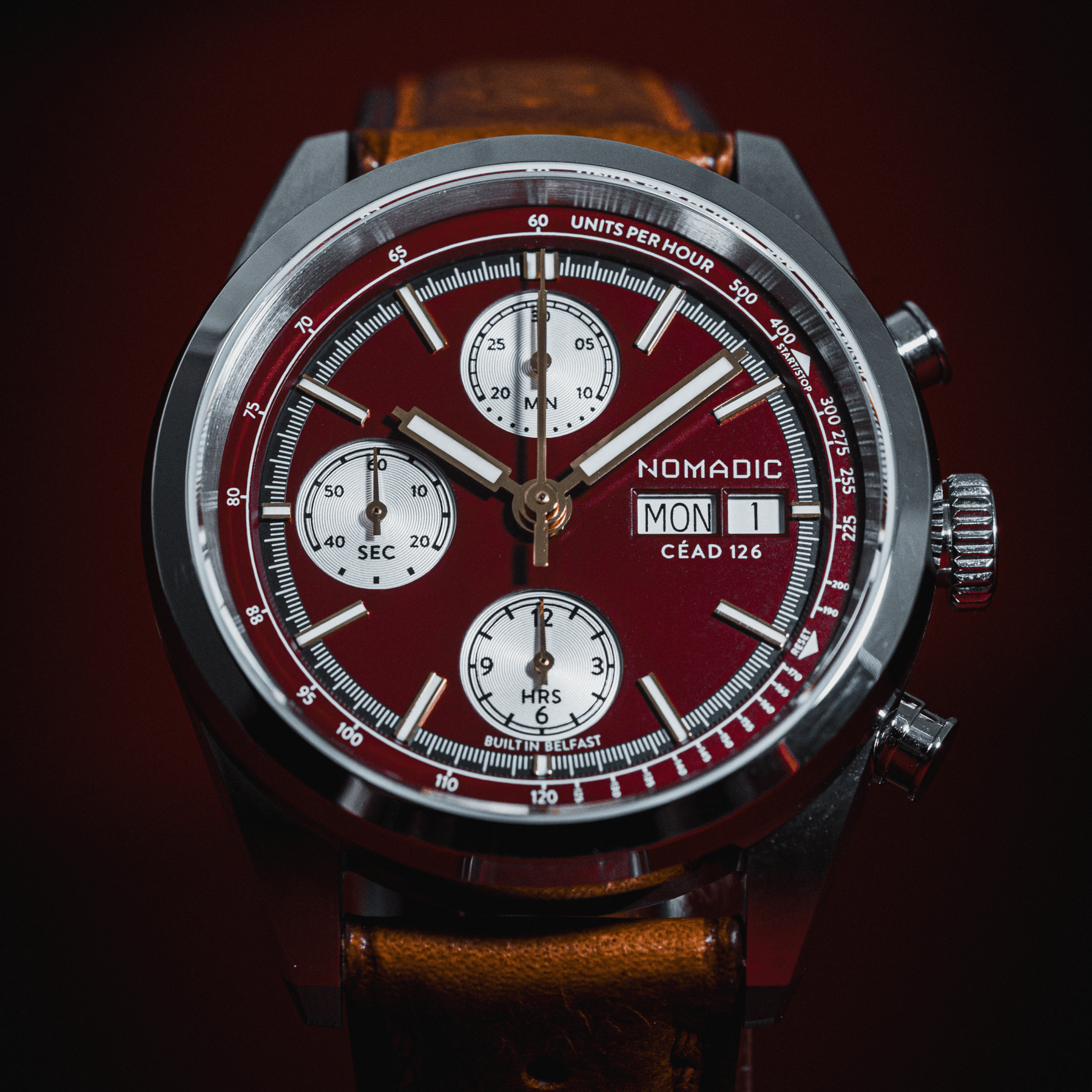 Céad 126 - Crimson Dawn - Chronograph