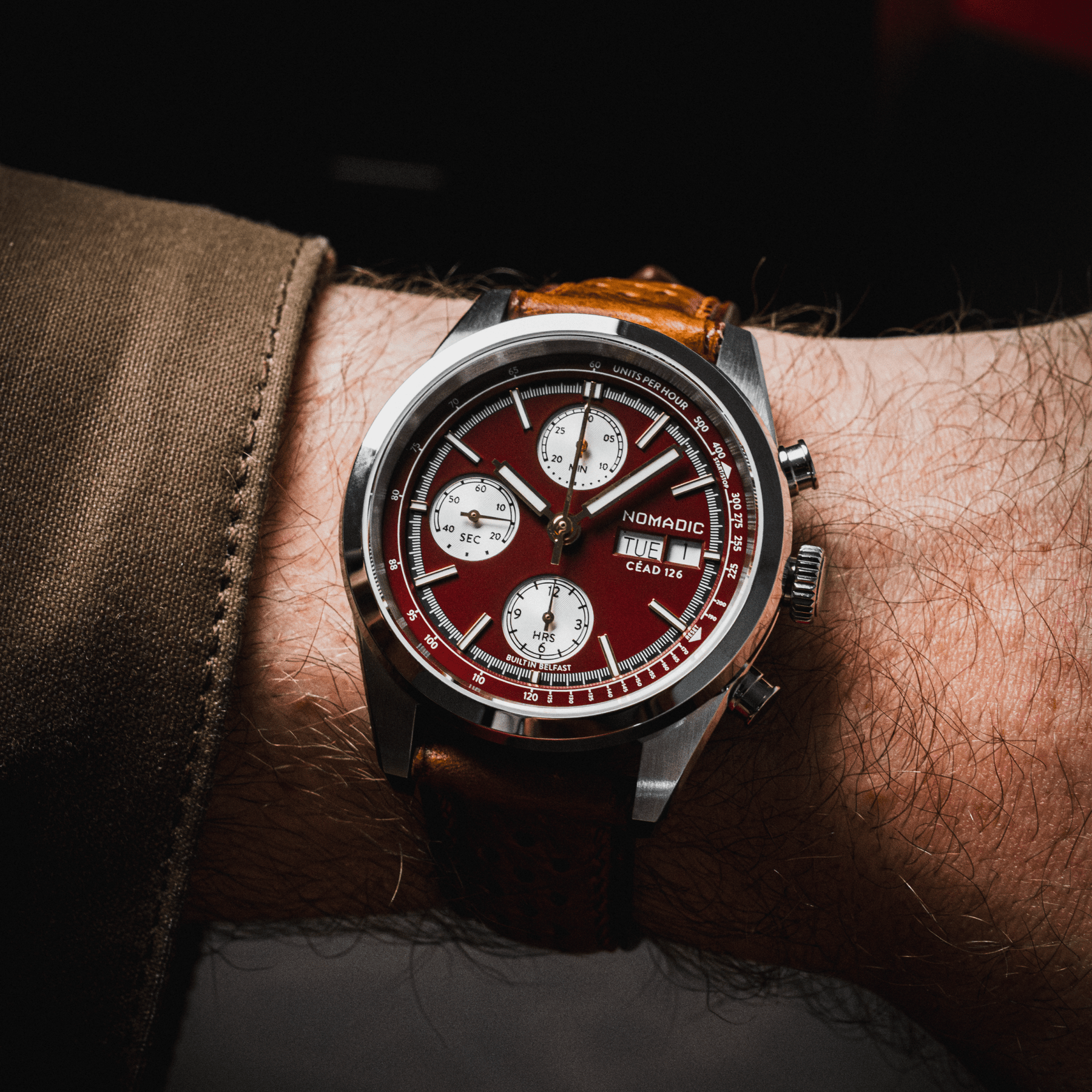 Céad 126 - Crimson Dawn - Chronograph