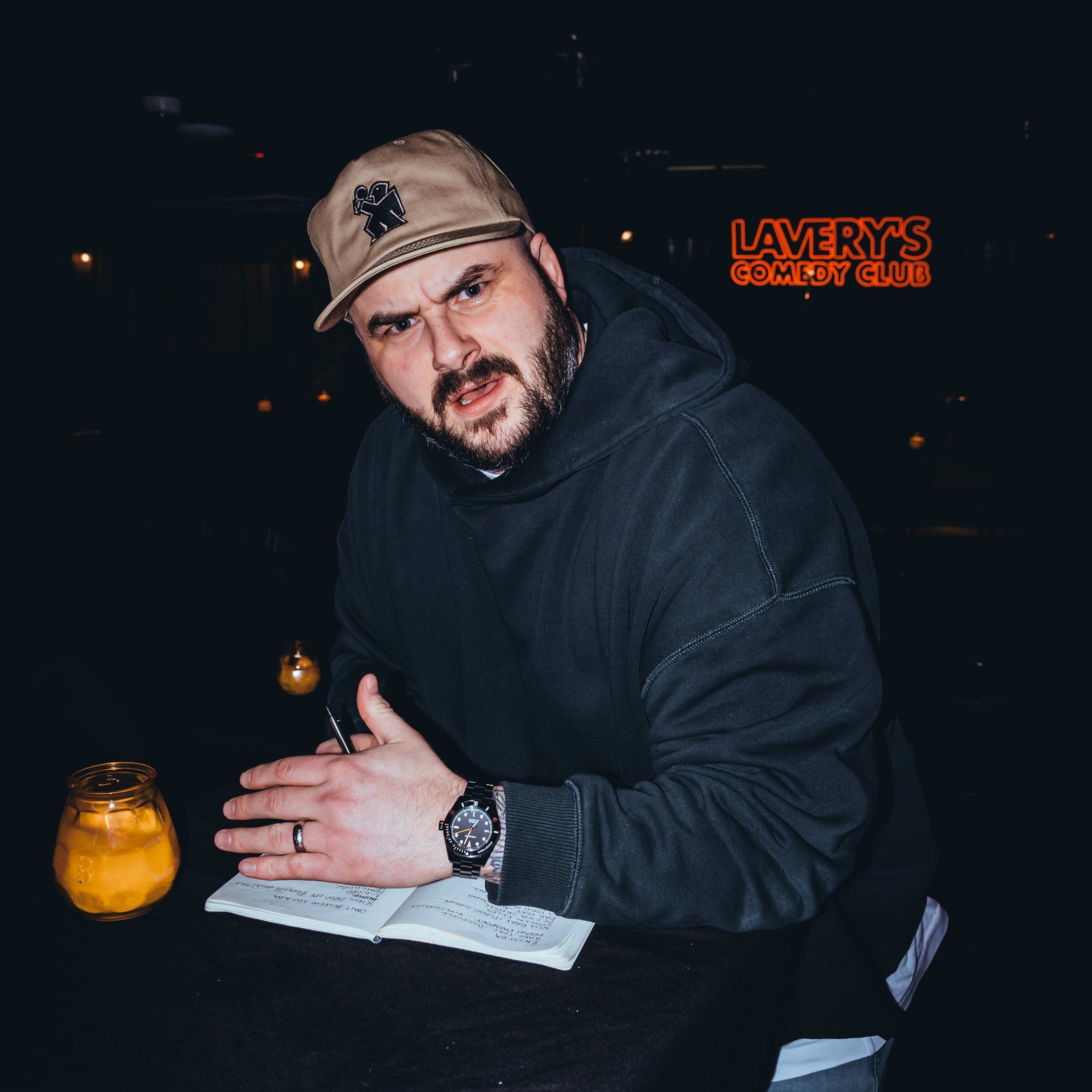 Colin Geddis wearing the Nomadic Marai limited edition watch