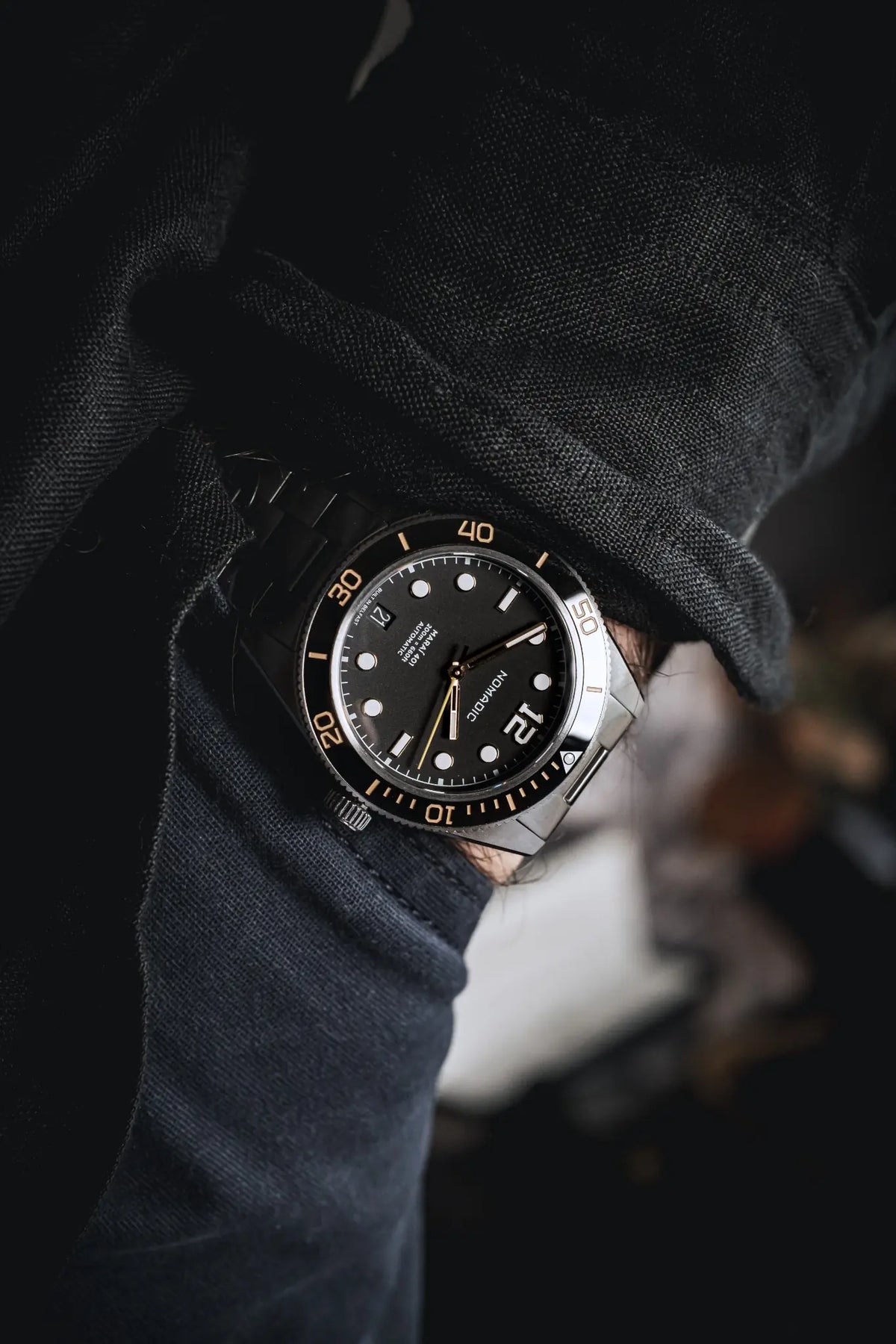 Maraí 401 Compact - Classic Black and Gold - 36mm Dive Watch (2026 Edition)