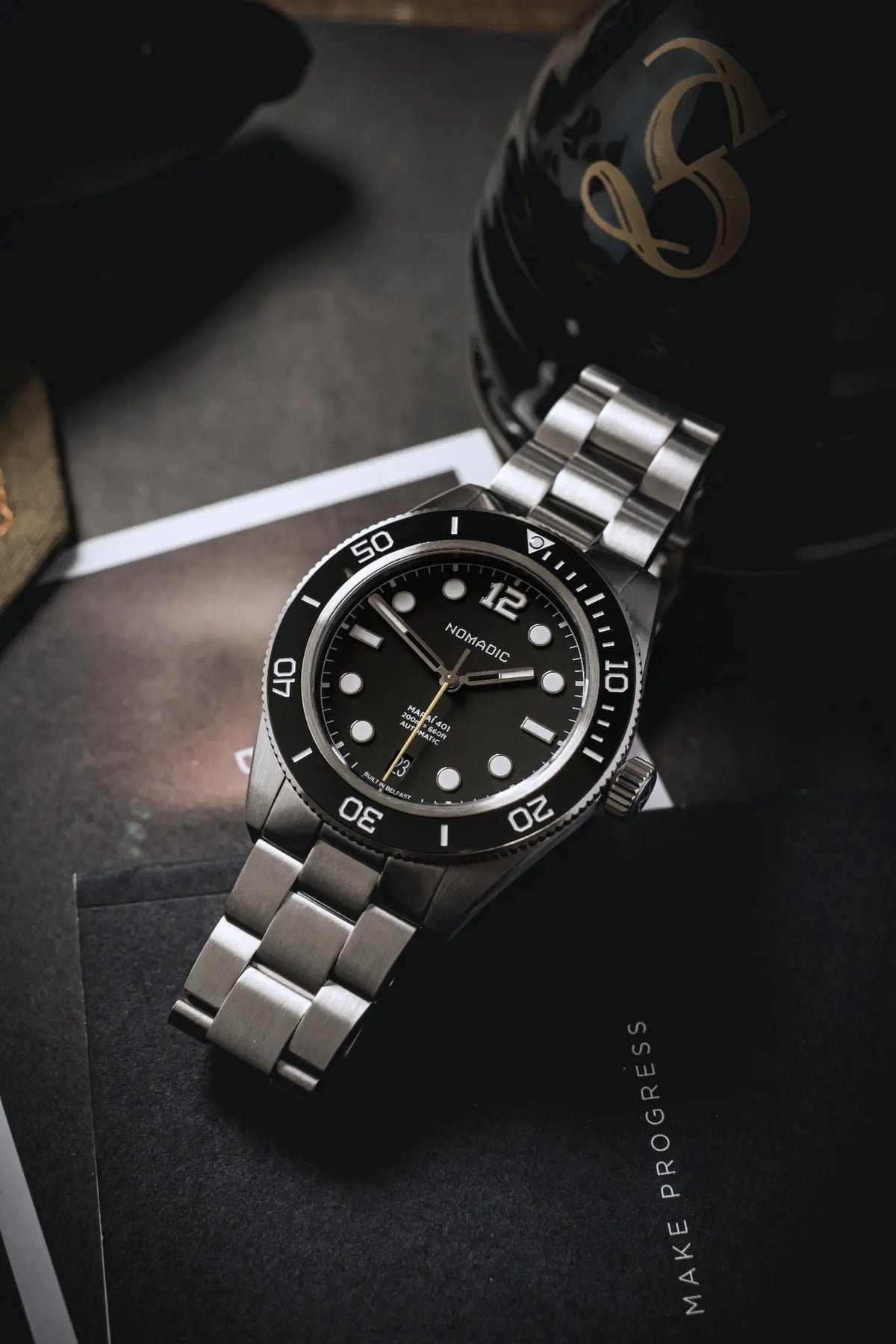 Maraí 401 - Pitch Black - 40mm Dive Watch (2026 Edition)