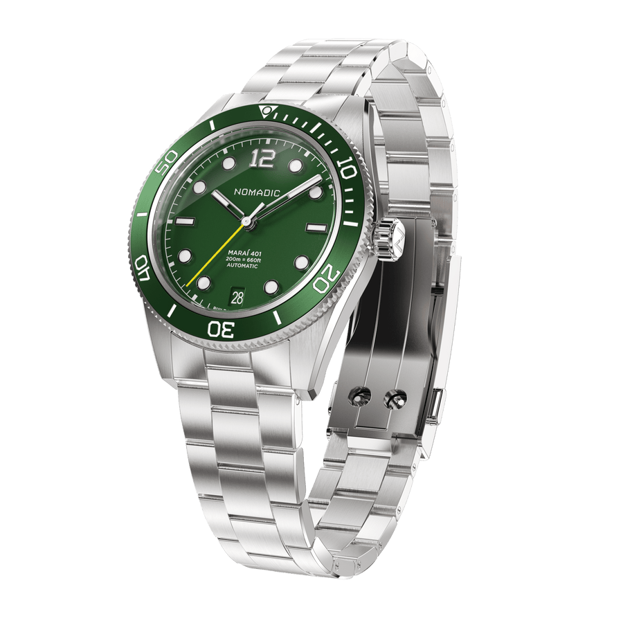 Emerald Abyss - Maraí 401 Compact - 36mm Dive Watch (2026 Edition)