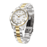White & Gold - Maraí 401 Prestige Compact - 36mm 18K Gold Dive Watch (2026 Edition)