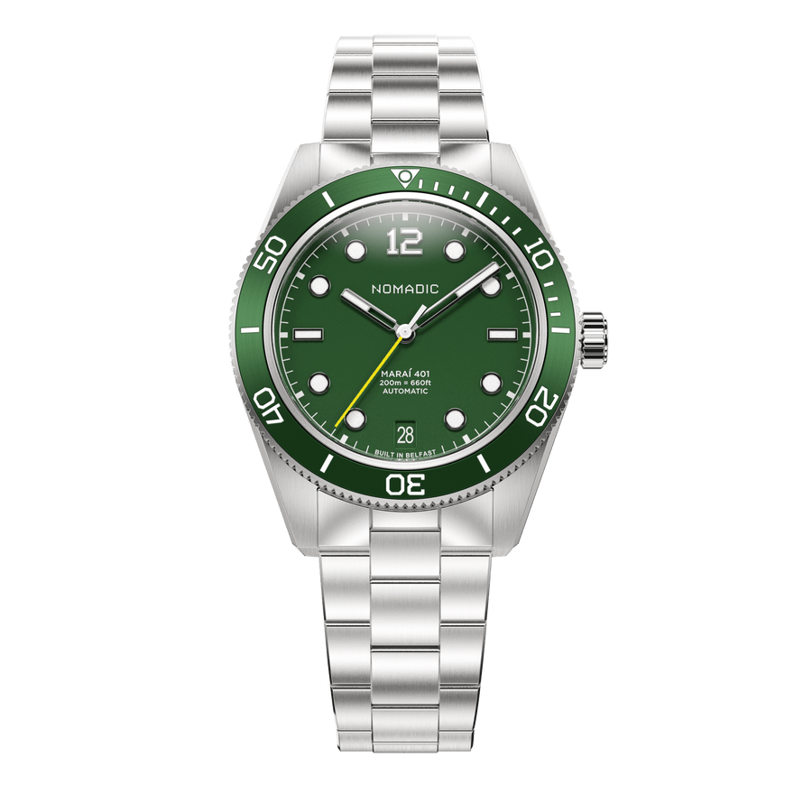 Emerald Abyss - Maraí 401 Compact - 36mm Dive Watch (2026 Edition)