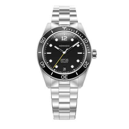 Pitch Black - Maraí 401 Compact - 36mm Dive Watch (2026 Edition)