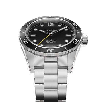 Pitch Black - Maraí 401 Compact - 36mm Dive Watch (2026 Edition)