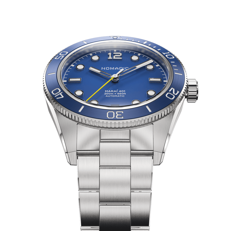 Deep Ocean Blue - Maraí 401 Compact - 36mm Dive Watch (2026 Edition)