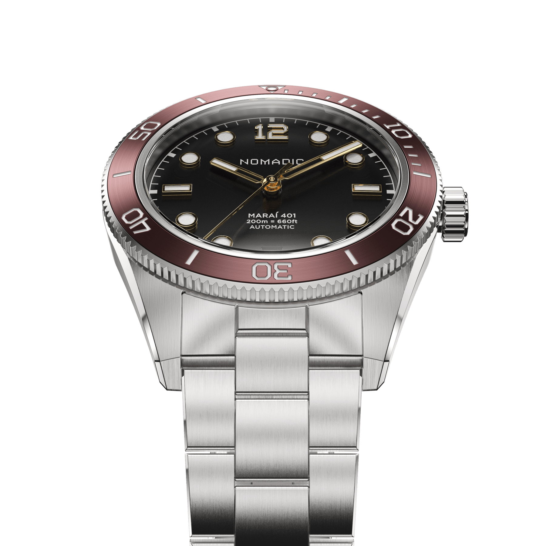 Crimson Dawn - Maraí 401 Compact - 36mm Dive Watch (2026 Edition)