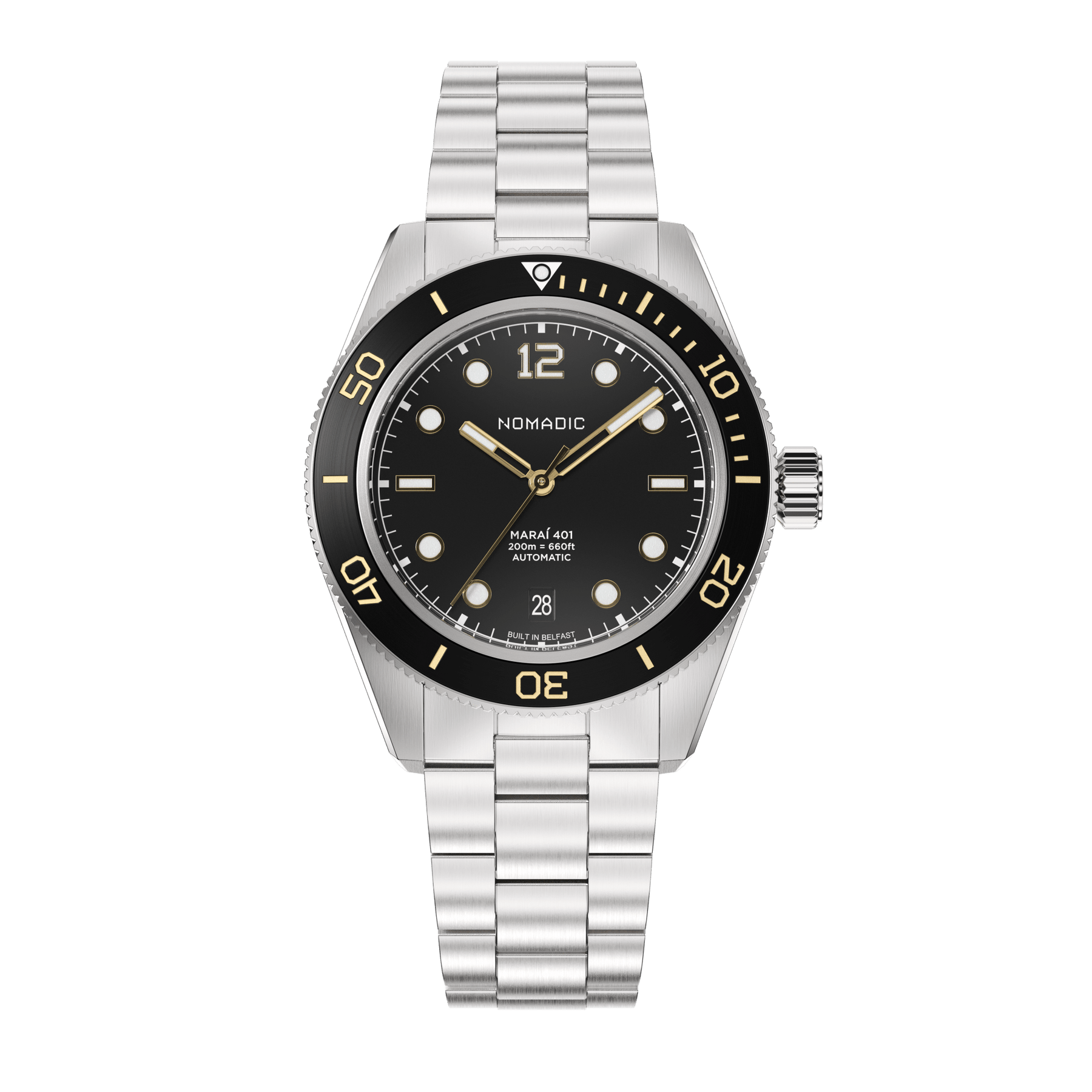 Classic Black and Gold - Maraí 401 - 40mm Dive Watch (2026 Edition)