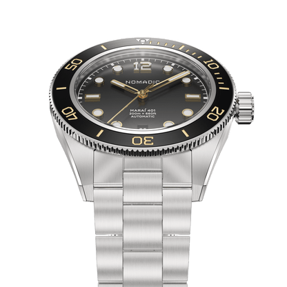 Classic Black and Gold - Maraí 401 - 40mm Dive Watch (2026 Edition)