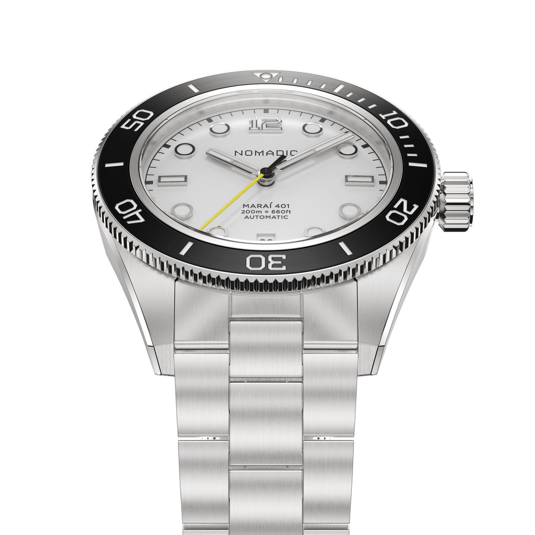 Navigator White - Maraí 401 - 40mm Dive Watch (2026 Edition)