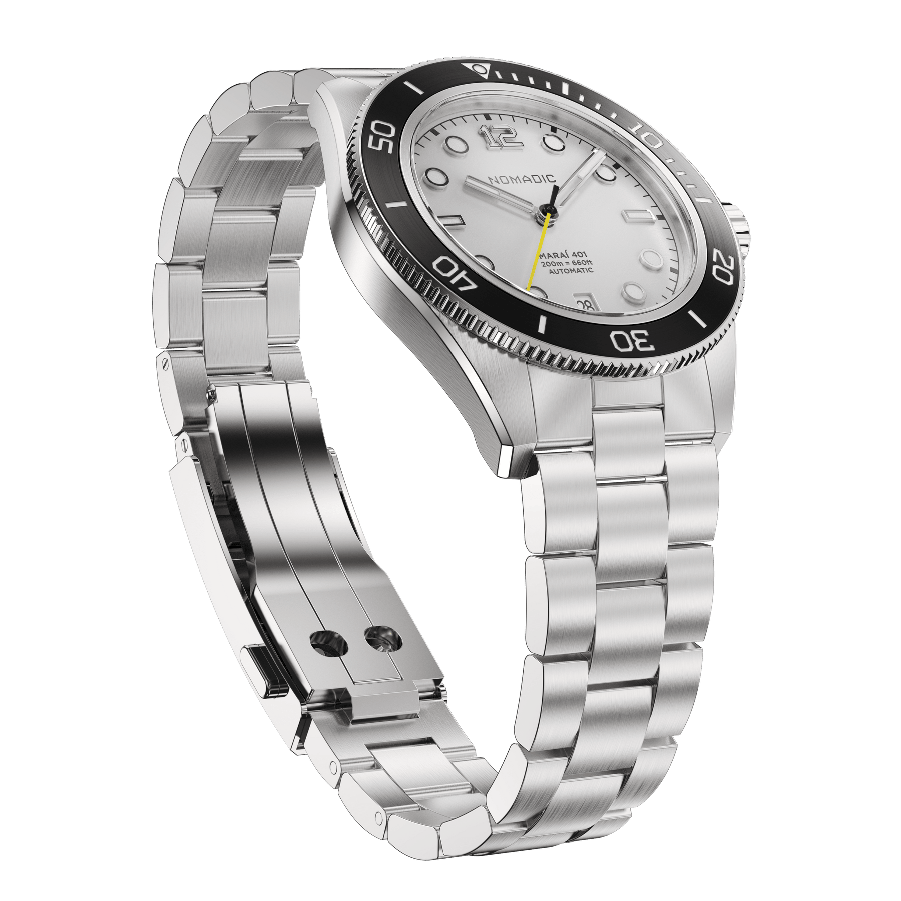 Navigator White - Maraí 401 - 40mm Dive Watch (2026 Edition)
