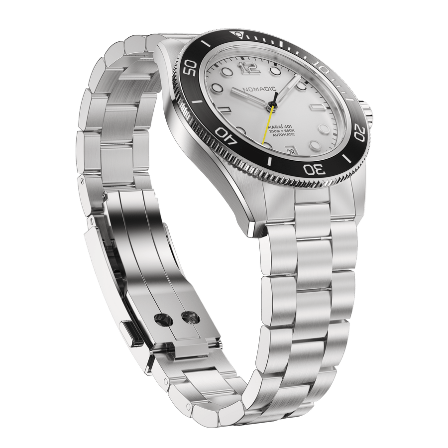Navigator White - Maraí 401 - 40mm Dive Watch (2026 Edition)