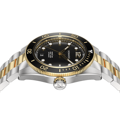 Classic Black and Gold - Maraí 401 Prestige - 40mm 18K Gold Dive Watch (2026 Edition)