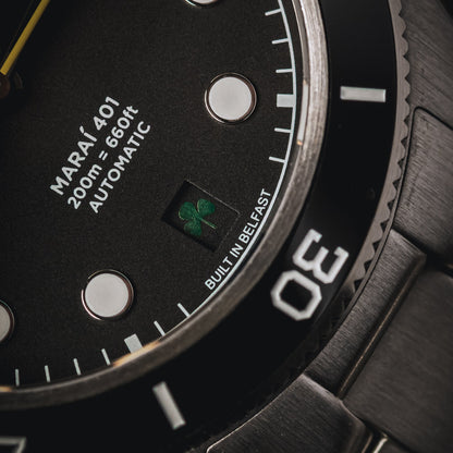 (36mm) Maraí 401 Compact - Black Shamrock Limited Edition