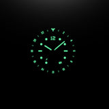 Fíor 555 - GMT Watch (41mm) - Crimson Dawn