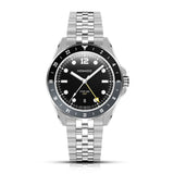 Fíor 555 - GMT Watch (41mm) - Pitch Black and Grey