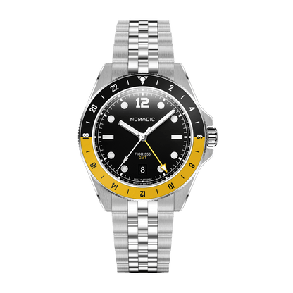 Fíor 555 - GMT Watch (41mm) - Shipyard Yellow