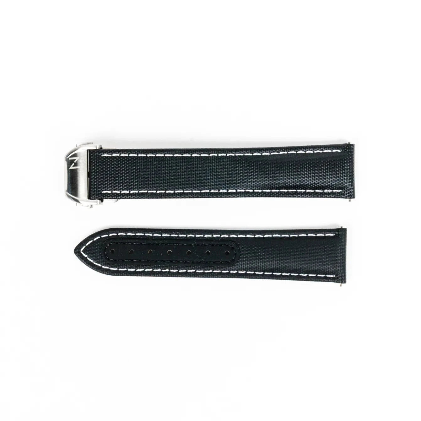 Sailcloth Black Deployant Strap