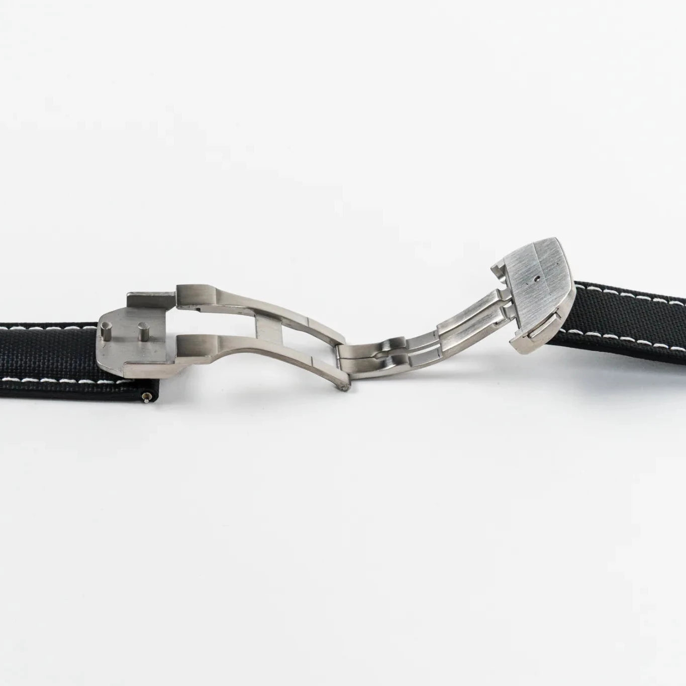Sailcloth Black Deployant Strap