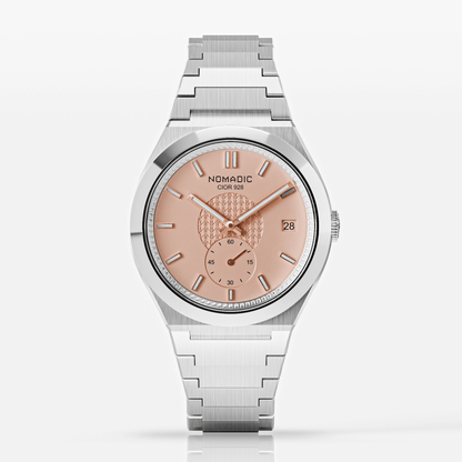 Cíor 928 - Rosé Horizon with diamonds - Luxury Sports Watch (36mm)