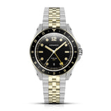 Fíor 555 Prestige - 18k Gold (PVD) GMT Watch (41mm) - Classic Black and Gold